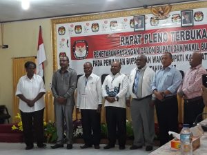 Rapat Pleno Terbuka Penetapan Pasangan Calon Bupati Dan Wakil Bupati Terpilih Kabupaten Intan Jaya 2017