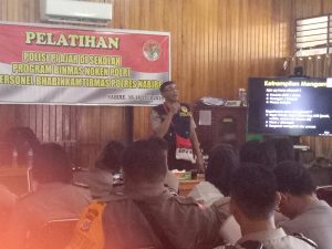 Polda Papua Lakukan Pelatihan Polisi Pi Ajar Di Sekolah