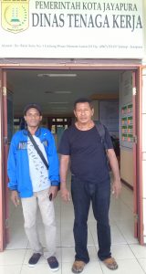 Christian Dacosta Resmi Mengajukan Laporan Pengaduan Ke Disnaker Kota Jayapura