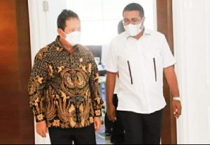 Bahas Sektor Perikanan, Bupati Biak Numfor Jumpa Live Menteri KKP Di Jakarta