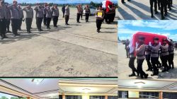 Jenazah Korban Penembakan KKB Briptu Anumerta Sandi Defrit Sayuri Diterbangkan ke Jayapura