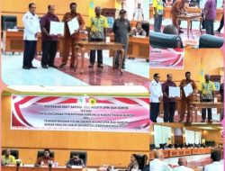 DPRK Biak Numfor Dan Fakultas Hukum Uncen Kemarin Resmi Buat MoU Tentang Pemerintahan Kampung